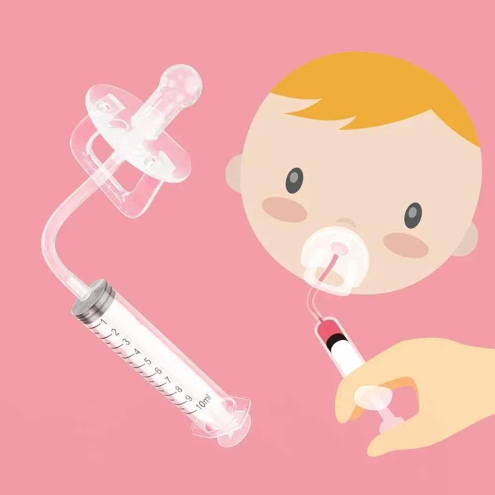 Baby Pacifier Medication Dispenser Needle Squeeze Medicine Dropper Dispenser Feeder Baby Care Newborn Baby Accessories