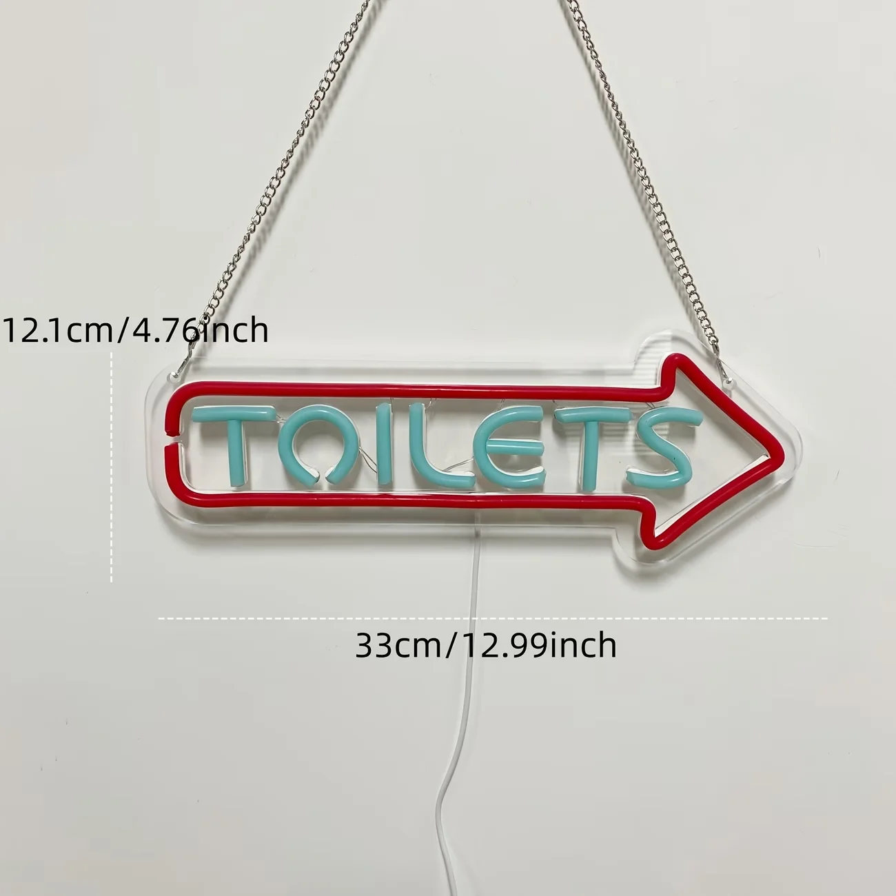 Neon Sign for Toilets Bathrooms,Hotels,Bars,Hospitals,And Shops,Adjustable Brightness LED Neon Light for Business Decoration