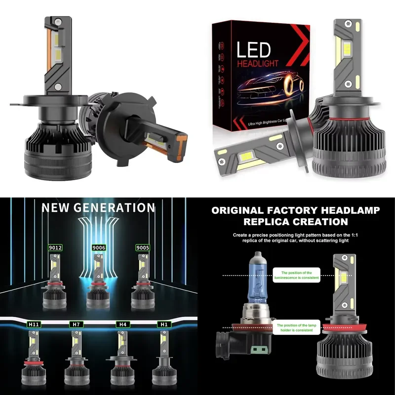 High Lumen Light Emitting Diode Headlamp Headlamp 180w H4 H7 H11 High Quality Light Emitting Diode Headlamp