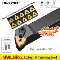 1pc MWLNR2020 MWLNR1616 MWLNR2525 External Turning Tool Holder WNMG0804 Carbide Inserts Lathe Bar CNC Cutting Tools Set