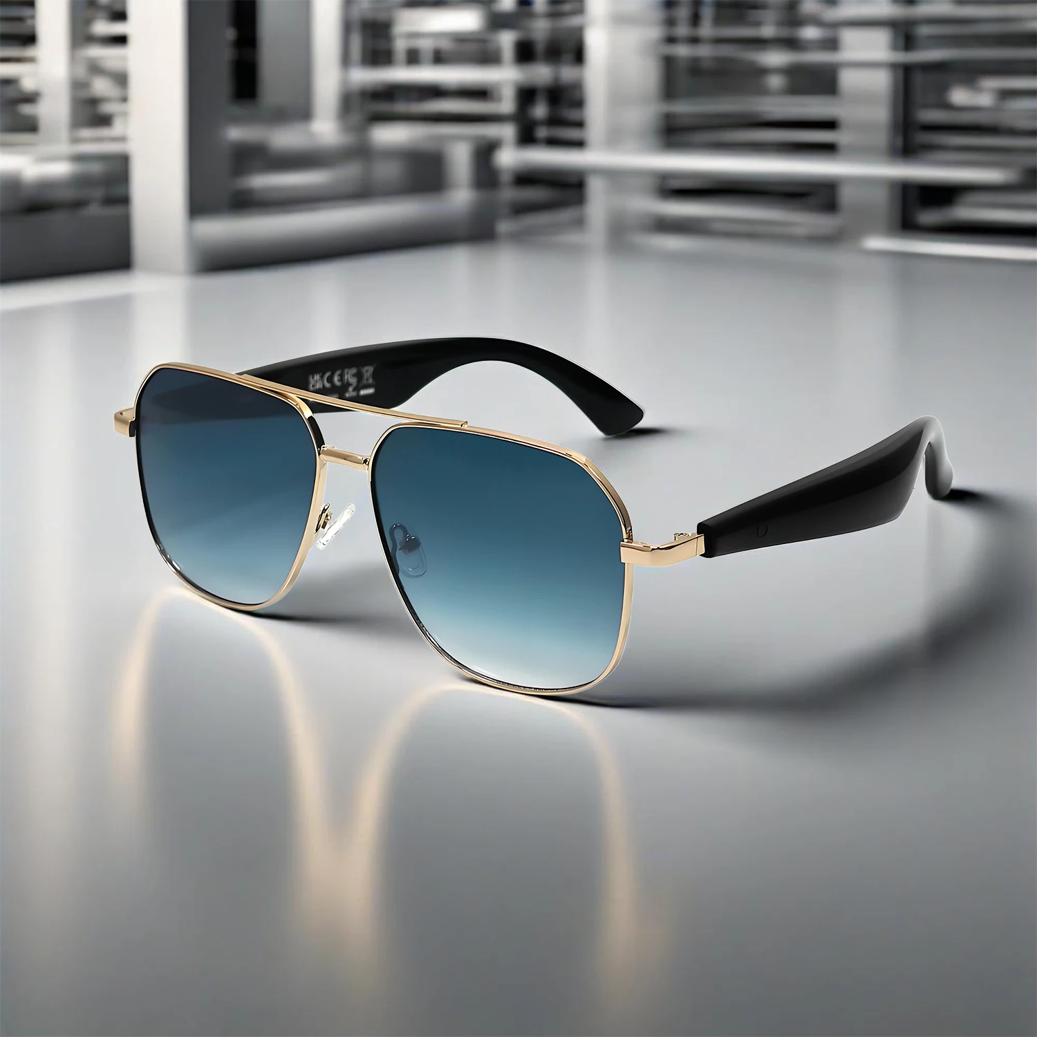 

GY100 AI Smart Wireless Translation Glasses AI Real Time Translation Support 100+ Languages Bluetooth Smart Audio Sunglasses
