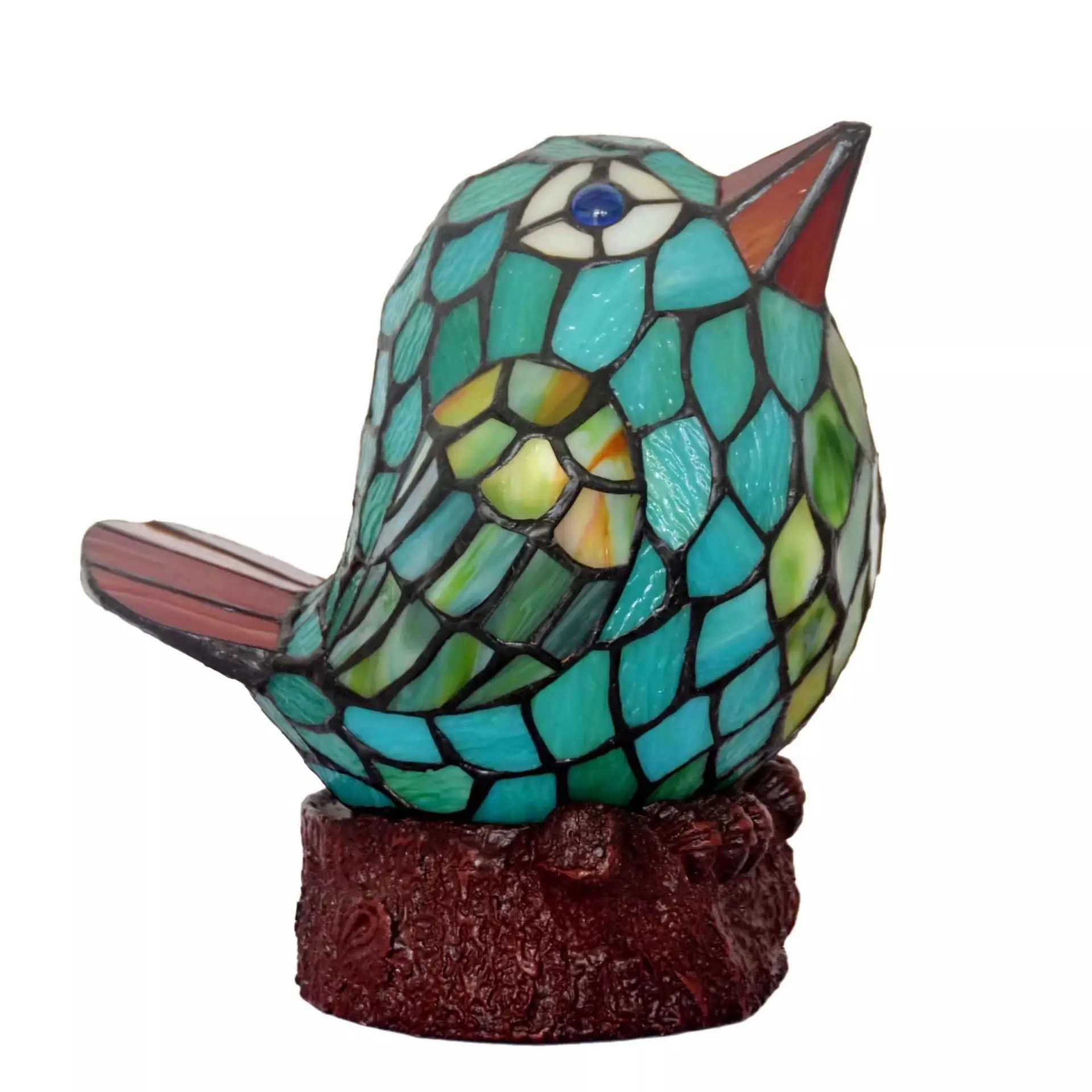 

Night light European decorative lamp bedside lamp Angry Birds colored glass small table lamp
