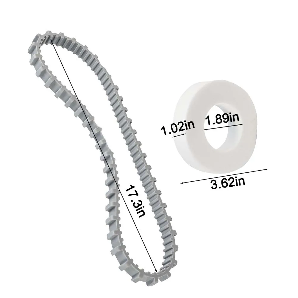 For Dolphin Pool Cleaner Maintenance Parts Kit Includes 9985006 R2 Drive Belts 6101611 R4 Climbing Wheels 6101641 R2 Brushes