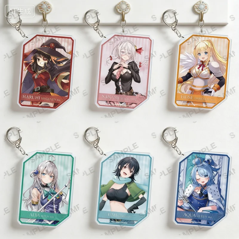 Sneaker character merchandise 6cm Acrylic Pendant Keychains bag decorations Accessories Goods Collection Souvenir