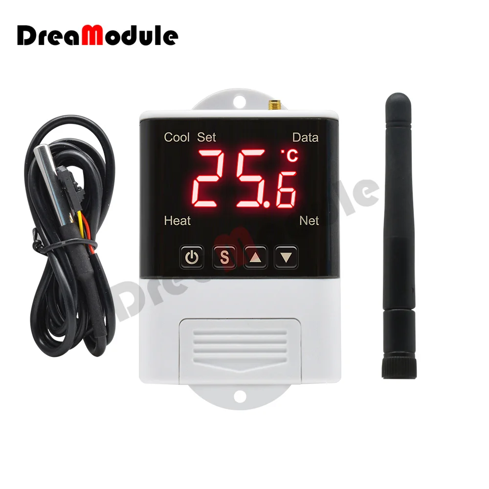 

DTC1201 AC 110V 220V Thermostat NTC Sensor Digital Display WiFi Temperature Controller Electronic Digital Thermoregulator W3001