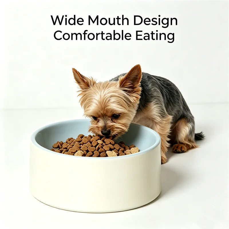 Fashion Underglaze Ceramic Cat Bowl Elevated Slanted Pet Feeder Protect Neck Anti Black Chin Food Water Dish for Small Cat Puppy