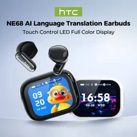 Nuevo 2026 HTC NE68 Bluetooth 6,0 auriculares inalámbricos AI traducción auriculares batería de larga duración actualización aplicación de traductor gratuito
