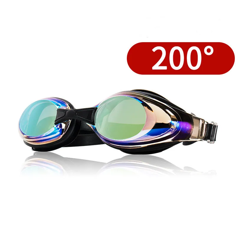 Anti-UV Protection Adults Myopia Swimming Glasses Myopia Waterproof Anti Fog Diving Eyewear Silicone Diopter Surfing Goggles