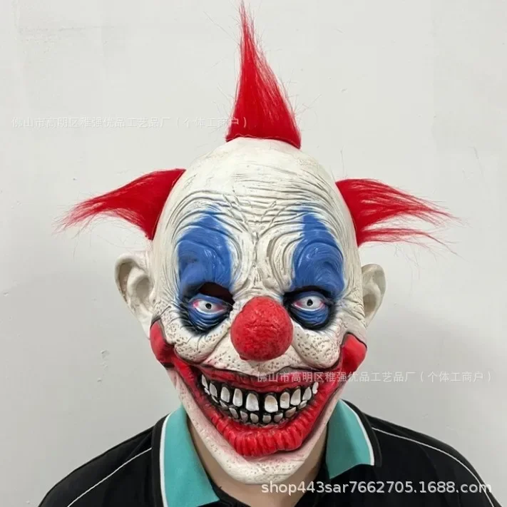 NEW2025 Halloween drôle Clown Clown COS classique horreur masque complet Costumes effrayants accessoires de Cosplay