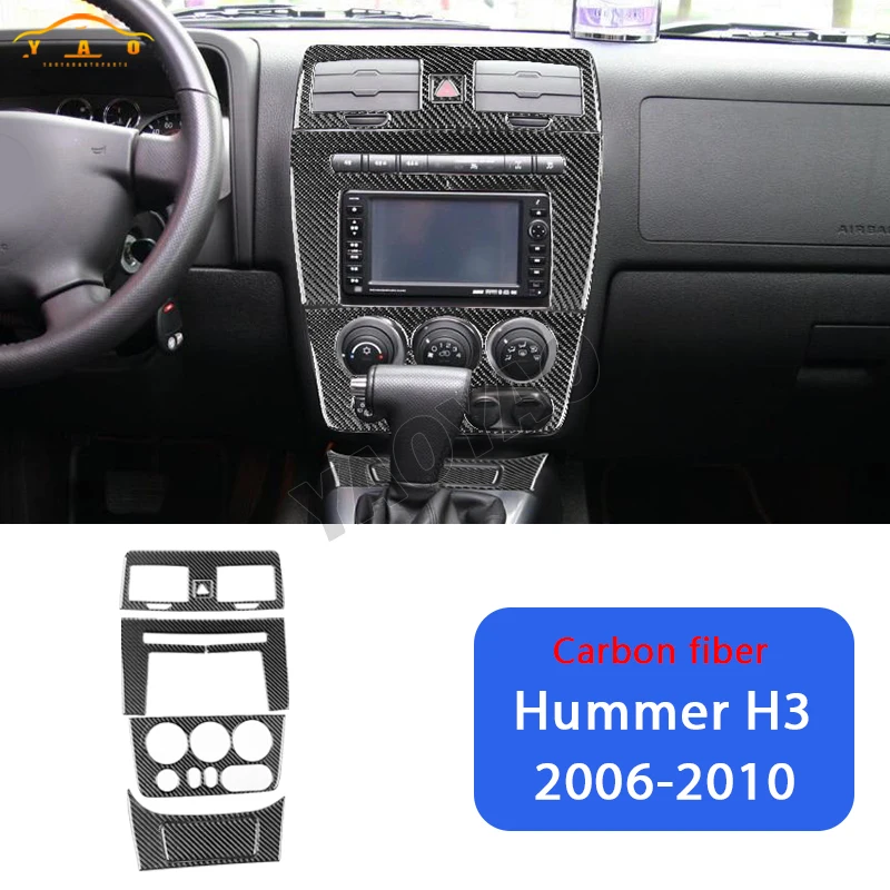 

Car Sticker For Hummer H3 2006 2007 2008 2009 2010 Car Gear Shift Storage Box Center Air Vent Decorative Trim