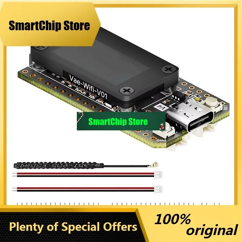 SmCpB03B-Lora 32 Dev-Board Kit Heltec V4.3 Meshtastic SX1262 32-S3 27Dbm OLED Display Wifi BLE 868-915Mhz With 3D Print Case