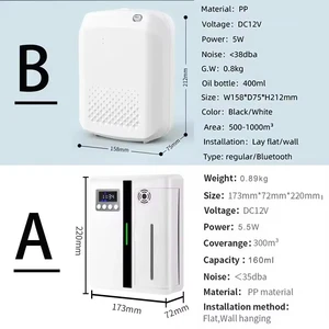 Duftdiffusor für Schlafzimmer, Hotel -Wandletter, Bluetooth, ätherisches Öldiffusor, gebauter Lüfter, elektrischer Geruch für Zuhause 8 Hauptverkaufsdiffusor mit Bluetooth - №7