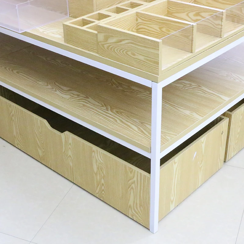 Yiwu Hotter 2019 Fashion Meja Air Gratis Kombinasi Rak Display Kayu