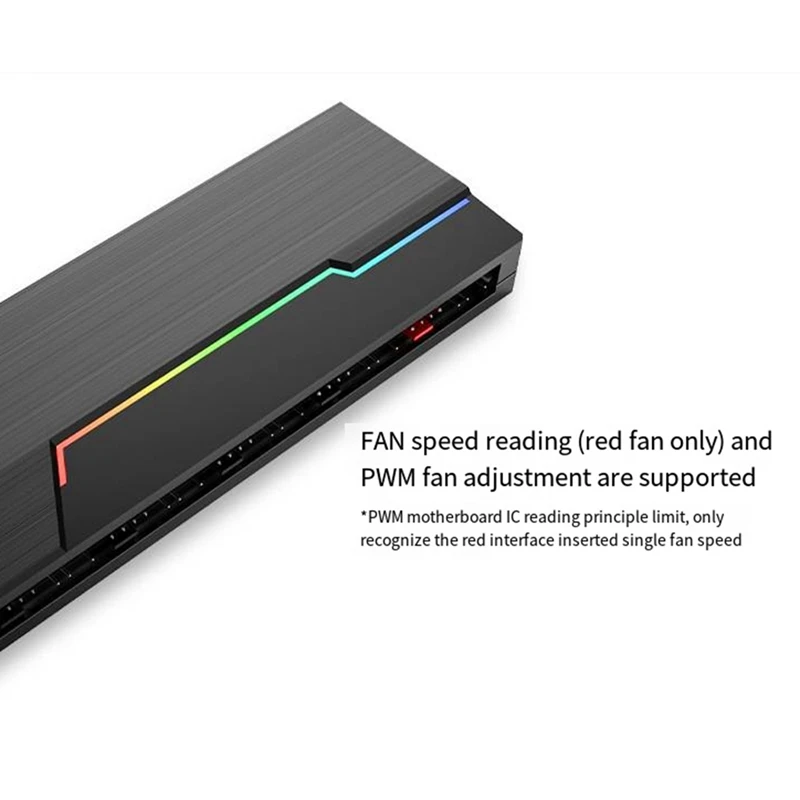 MH-10ARGB Controller Dual 10-Bit Wireless Controller Can Synchronize PWM Temperature Control With Shenguang Ten-Port Hub-T45C