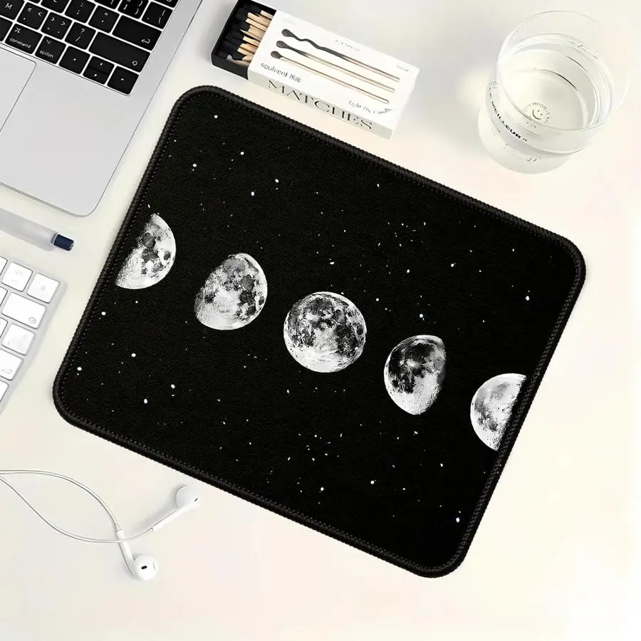 Moon Phases Mouse Pad Keyboard Mouse Pad Computer Laptop Pad Desk accessories office Pad Game Console Pad rubber