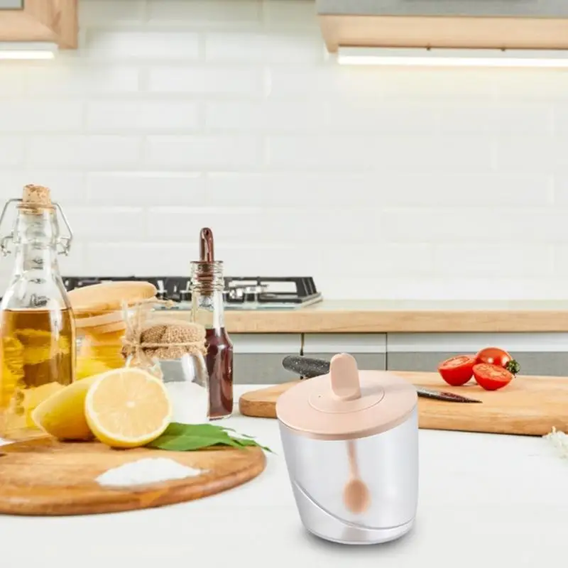 Küche Gewürz Tank Set 3-Farbe Gewürz Glas Mit Deckel MSG Kombination Für Die Speicherung Gewürze Salz Pfeffer Zucker PP & PS Material