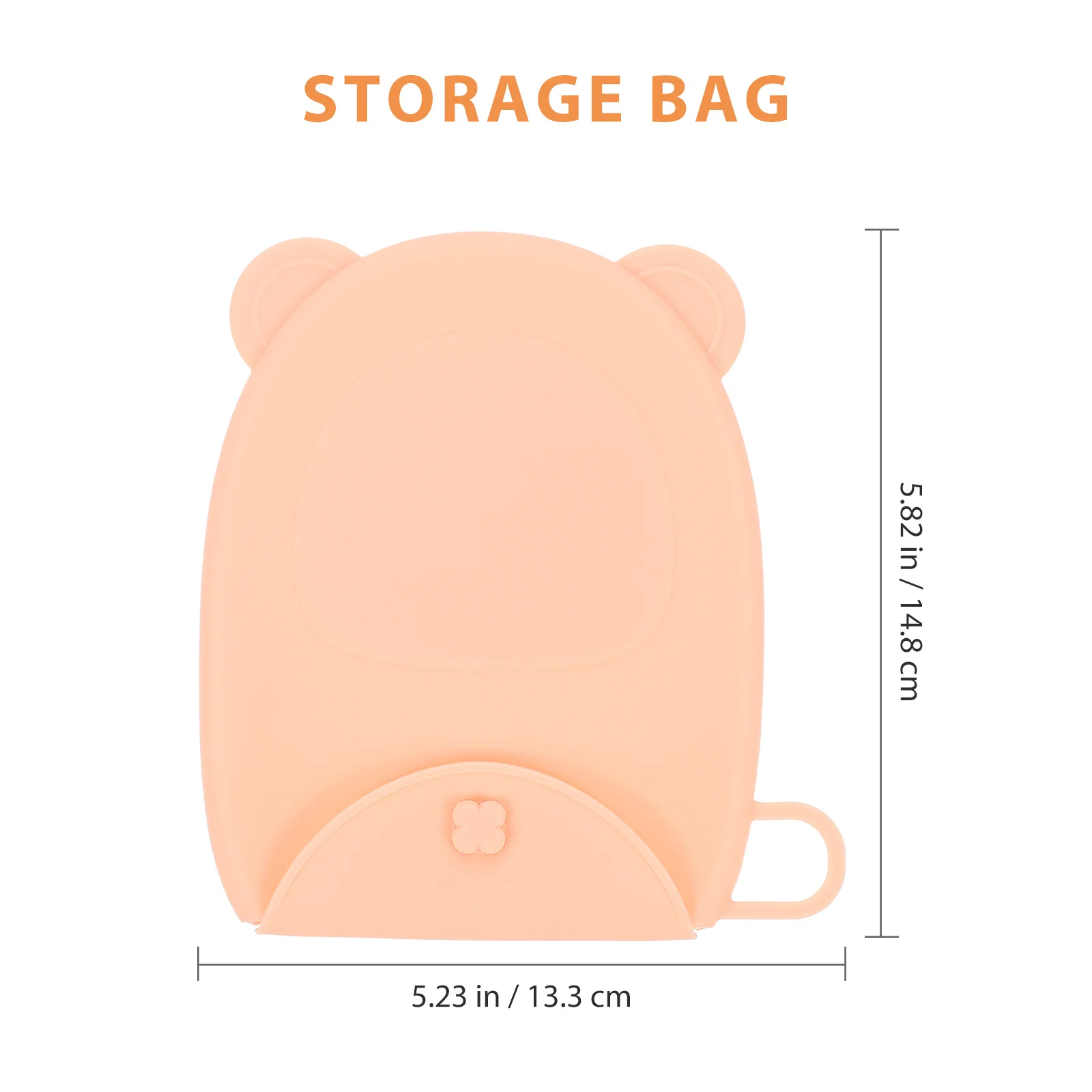 

Hanging Silicone Pouch for Mask Glasses Pens Storage Waterproof Tear Resistant Non-Fading Organizer Container for Bedroom