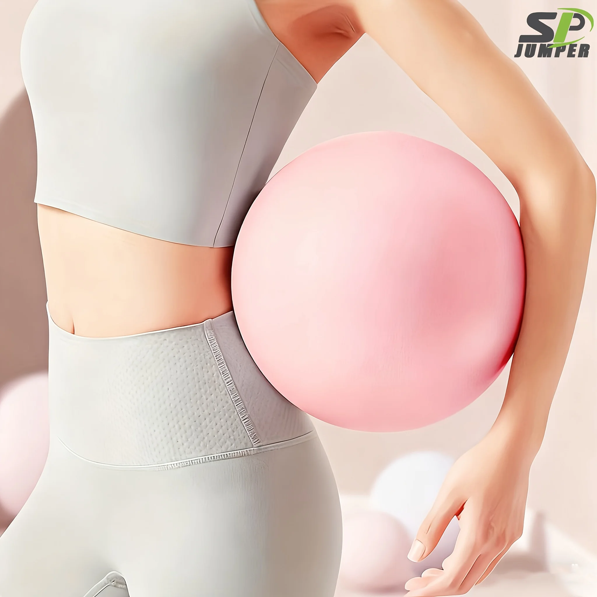 1PC Thick PVC Yoga Ball, Non-Slip Fitness Exercise Ball for Pilates, Balance, Core Strength & Home Gym Workouts