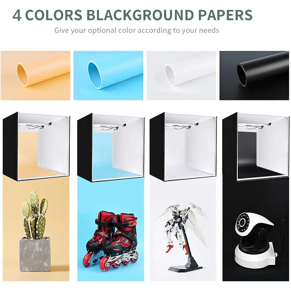 High quality Photo Box, Photo Light Studio Box 35"/90cm 126 LED Light Photo Shooting Tent Table Top Photography Lighting Kit-NEW