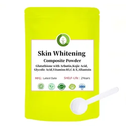 Alpha Arbutin,Kojic Acid & Licorice Root,Brightening Face,Neck,Body,Best Skin Whitening Composite Powder