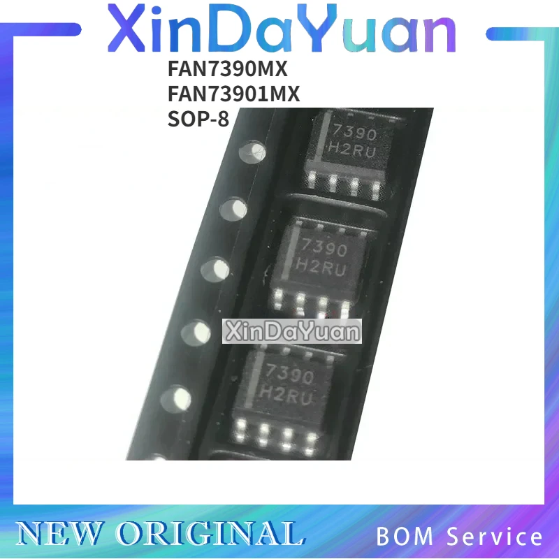 5 pcs FAN7390MX  FAN7390 FAN73901 FAN73901MX SOP-8  Grid Drive