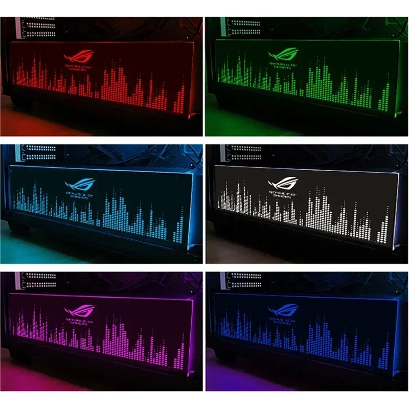 Customize PC Case RGB Lighting Panel ARGB MOD VGA Backplate Cabinet PSU Plate for Computer Decoration 5V 12V Colorful AURA SYNC