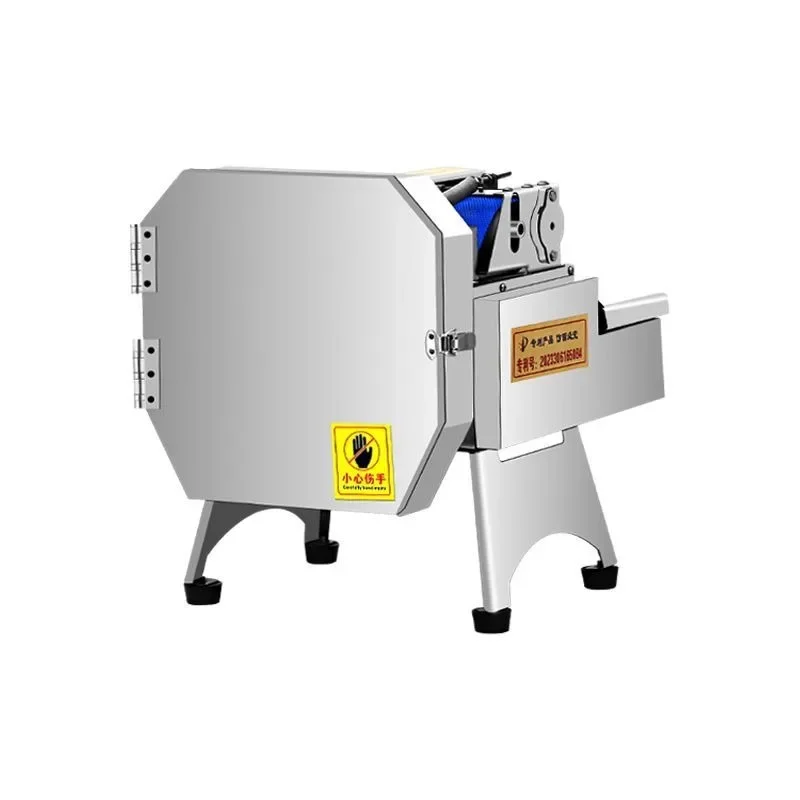 Multifunctional vegetable cutter, fully automatic in commercial canteen, slicing pepper and slicing