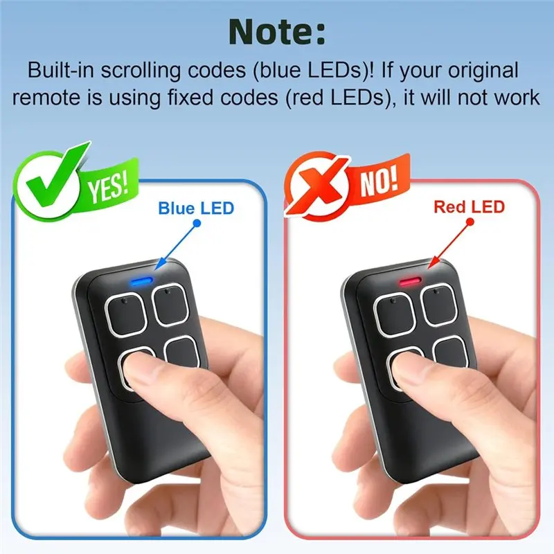 【HOT A69Z!】868Mhz Rolling Code 4-Button Garage Door Remote Control For Hörmann