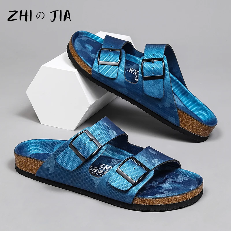 Summer New Men\'s Camouflage Slippers Large Casual Sports Sandals Outdoor Beach Breathable Slippers Couple Fashion Shoes 35-46