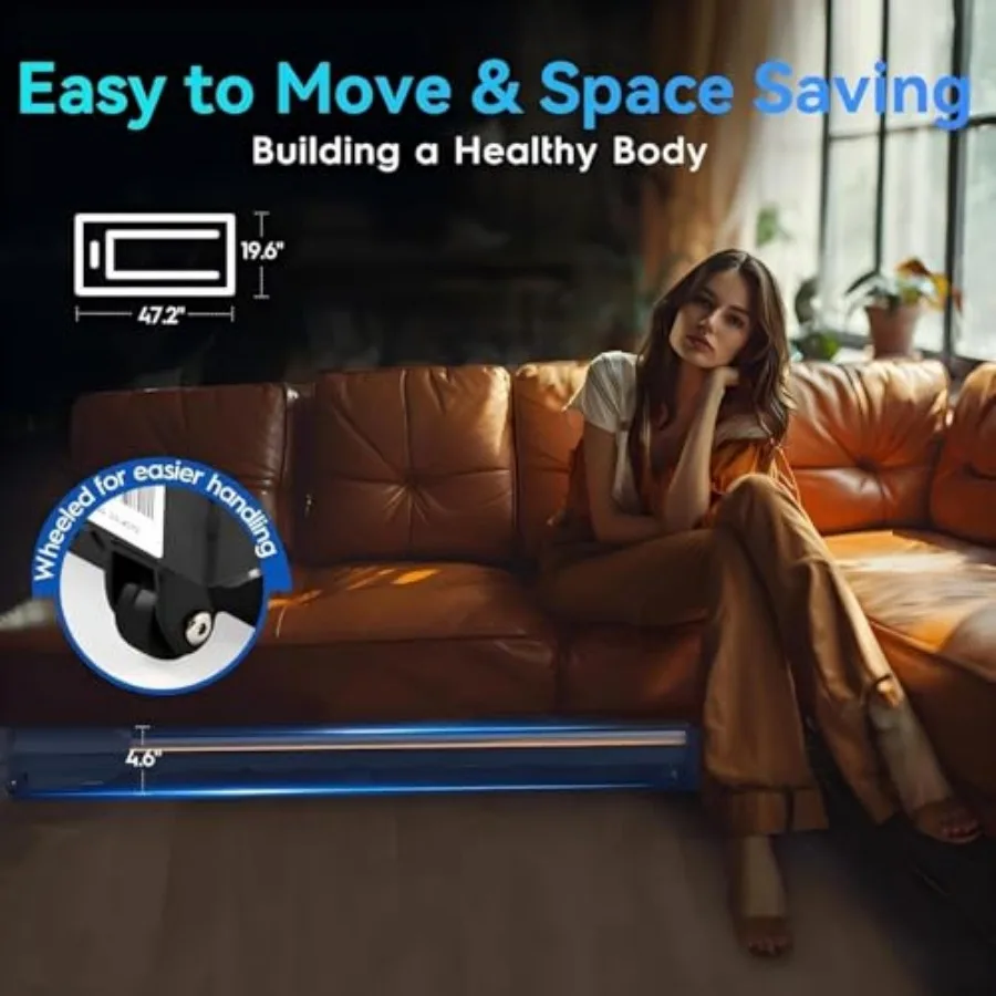 جهاز سير محمول تحت المكتب للياقة البدنية في المكتب المنزلي: جهاز مشي مدمج مع جهاز تحكم عن بعد وشاشة LED مثالية #6