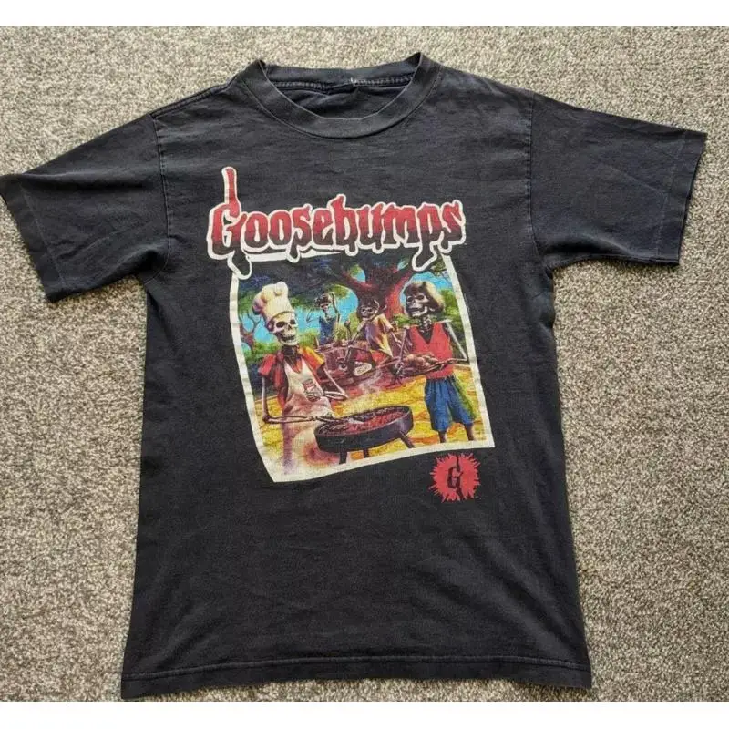 90s Promotional Goosebumps remake Black T shirt tee vtg