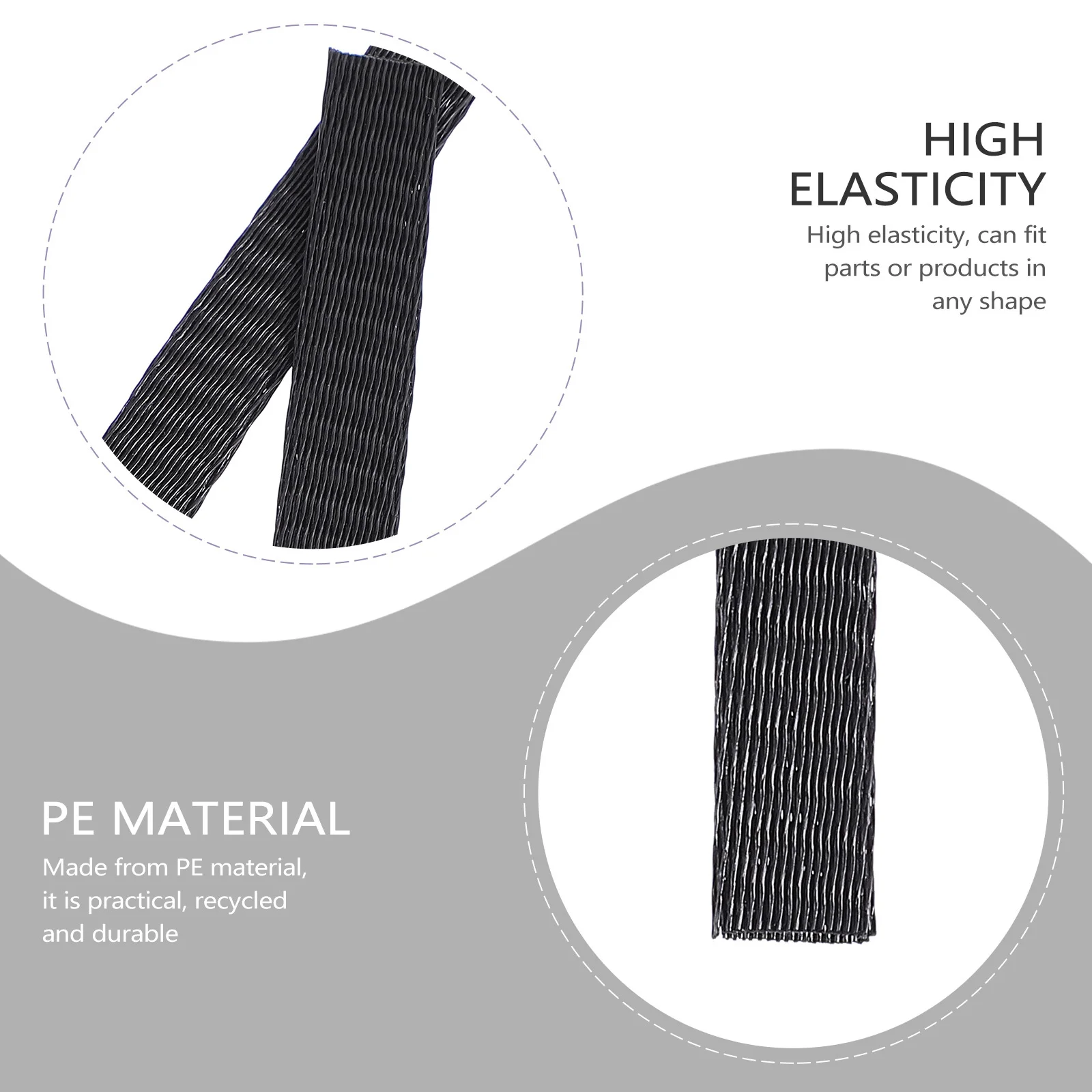 100 قطعة من واقي فرشاة المكياج، غطاء شبكي قابل للتوسيع لتخزين السفر، يحافظ على الفرش على شكل نظيف، أغطية حماية متينة من البولي ايثيلين