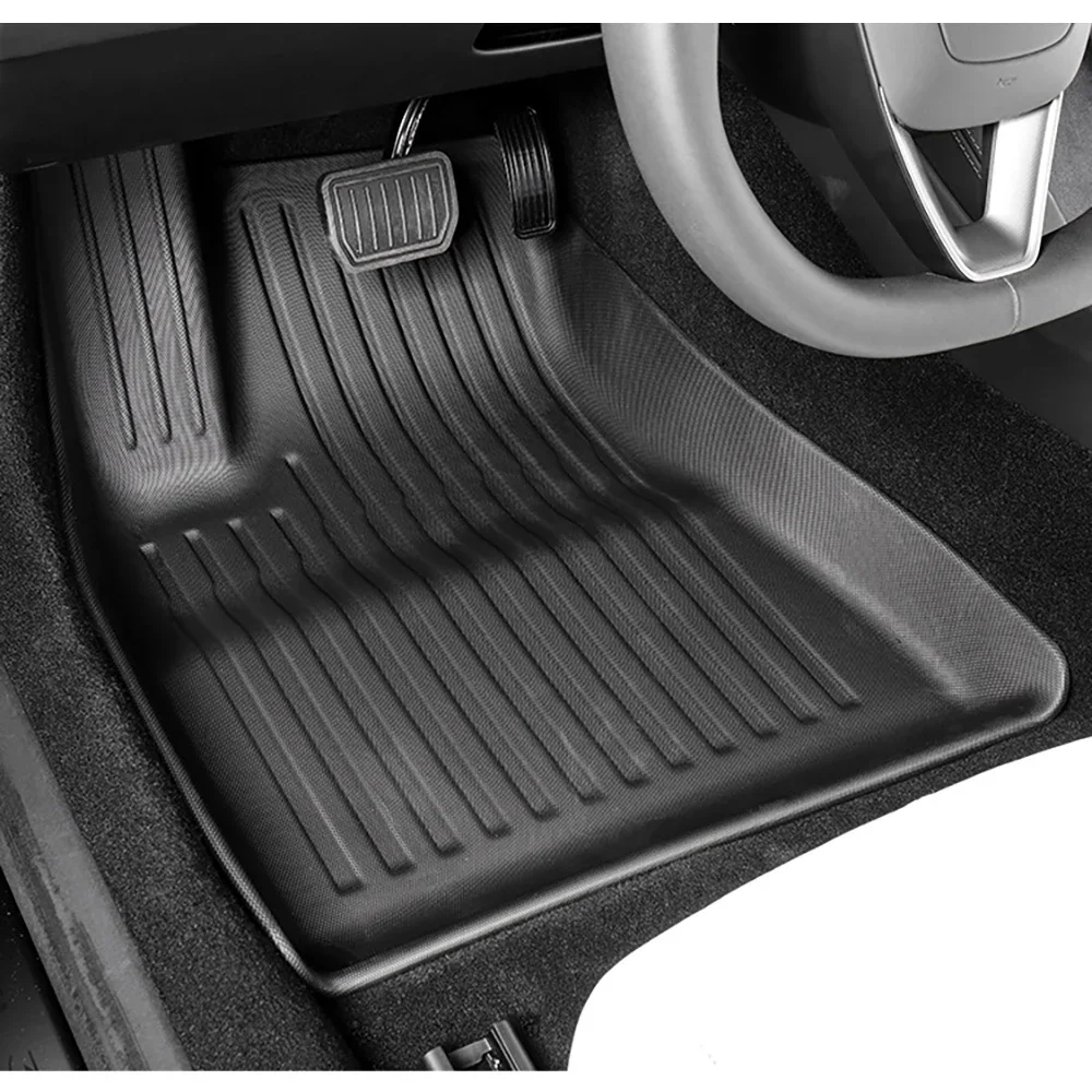 All Weather 3D Floor Mats For Tesla Model 3 Highland 2024 Front Rear Trunk Cargo Liner TPE Mat Anti-Slip Interior Accessories