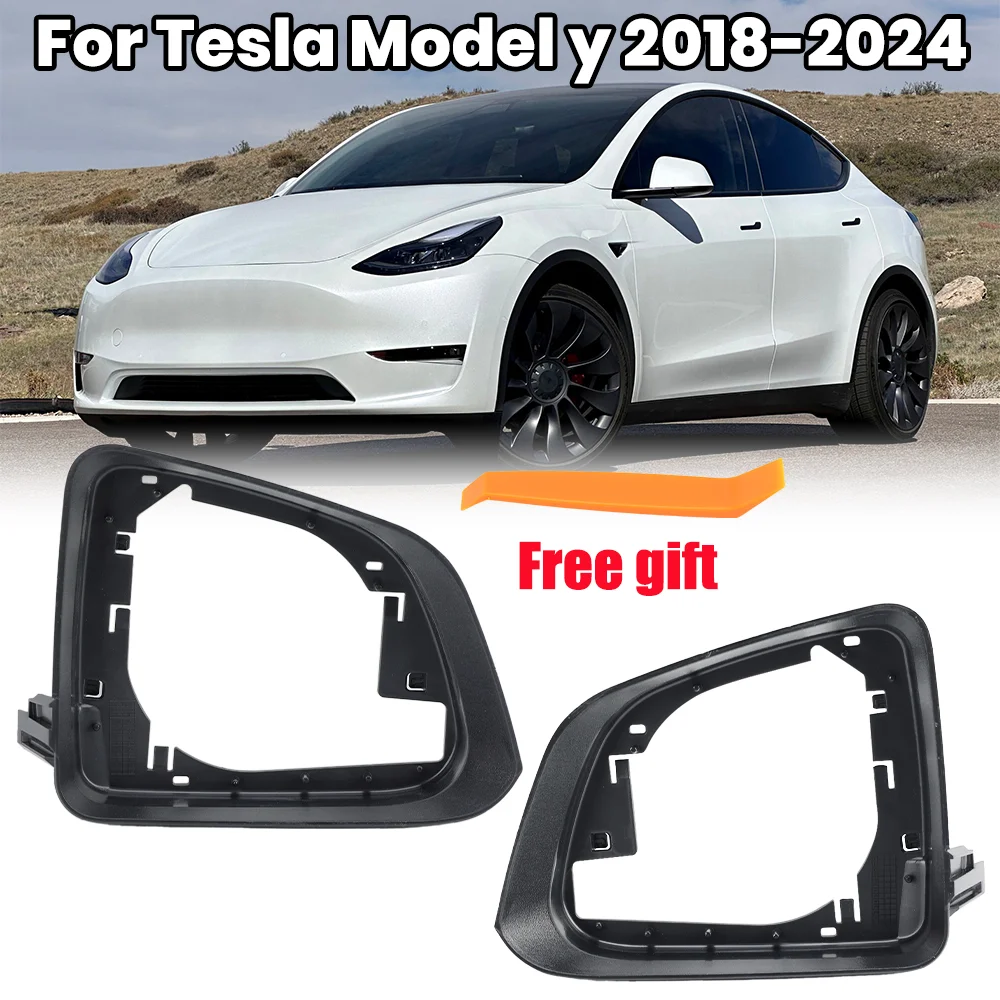 

Side Door Rearview Mirror Frame For Tesla Model Y 2018 2019 2020 2021 2022 2023 2024 Wing Rearview Mirror Frame Car Accessories