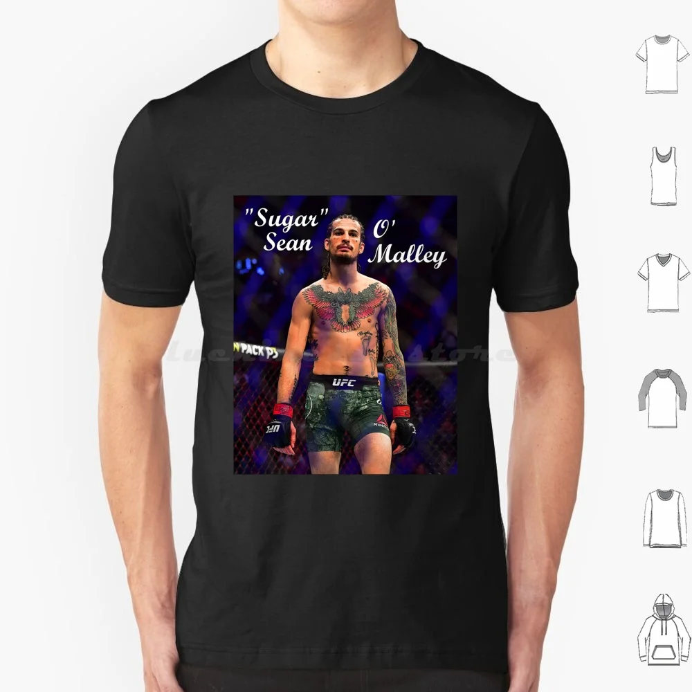 T-shirt en coton pour hommes et femmes, impression DIY, Sugar Sean O' Malley-The Sugar Show, Khabib 250 Conor Mcgregor Mcgregor Fighter Fight