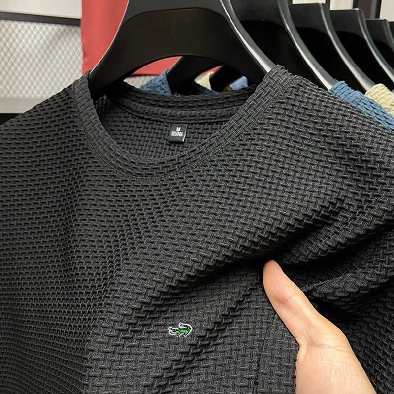 High Quality M-4XL Summer New Men's Short Sleeve T-shirt Cool and Breathable POLO Shirt Business Casual Sweat-absorbing Top image 6
