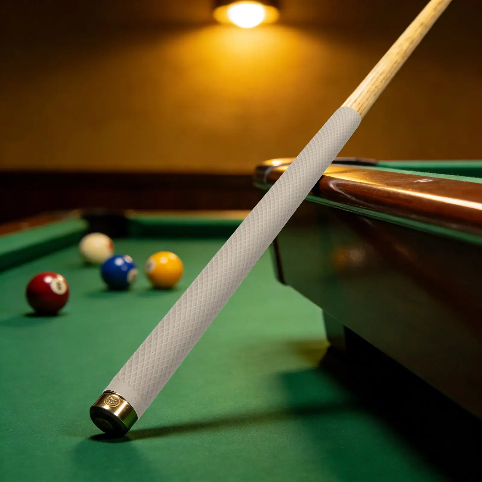 

White Silicone Pool Cue Handle Grip Sleeve Anti Slip Tubing Wrap Protector for Billiard Snooker Fishing Rod Accessories Sweat