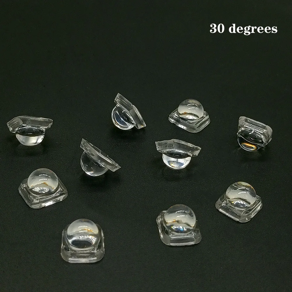 100PCS 5050 LED Lens 30 60 90 120 140 180 Degree Convex Optical Lens For 5050 SMD WS2812 WS2811 SK6812 RGB LED stirp light