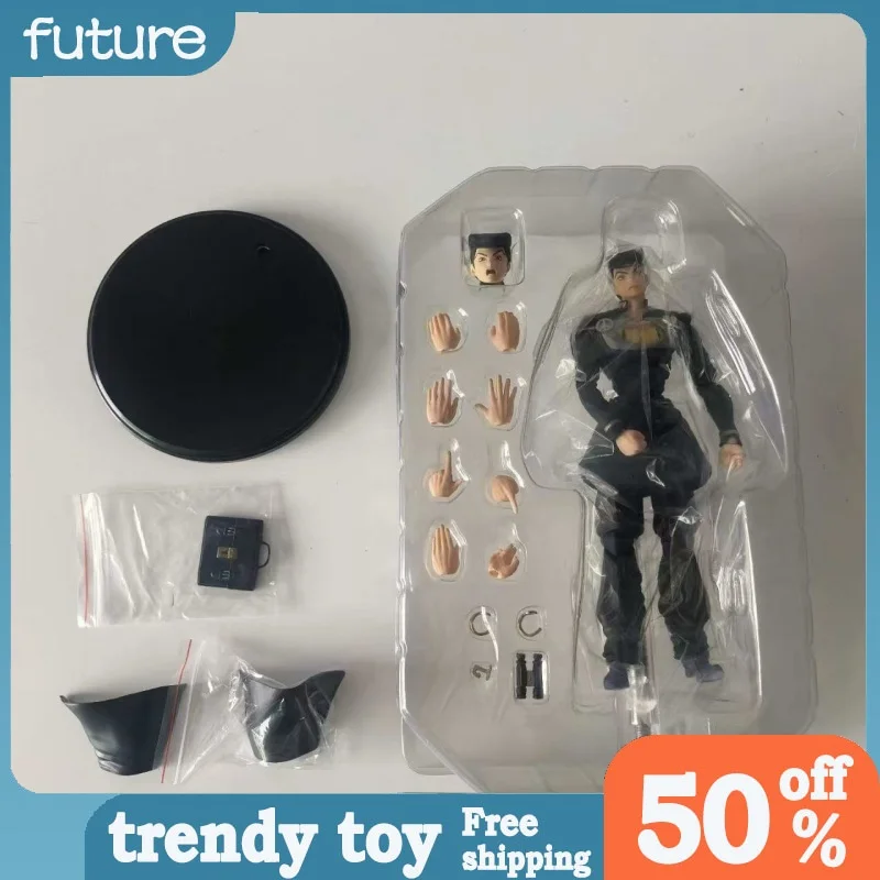 

Jojo'S Bizarre Adventure Josuke Higashikata Action Figure Articulate Pvc Model With Interchangeable Faces Hands Anime Decor Gift