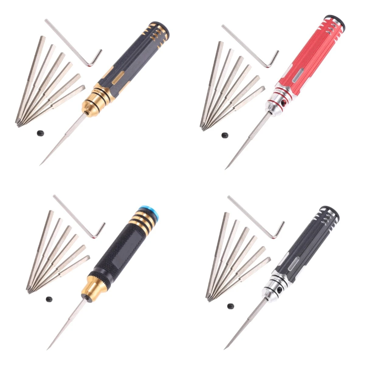 1Set Aluminum Alloy 7-Blade Set Model Scriber Chisel For Gundam Models RG HG PG MG Metal Kits Car And Airplane Models Safe