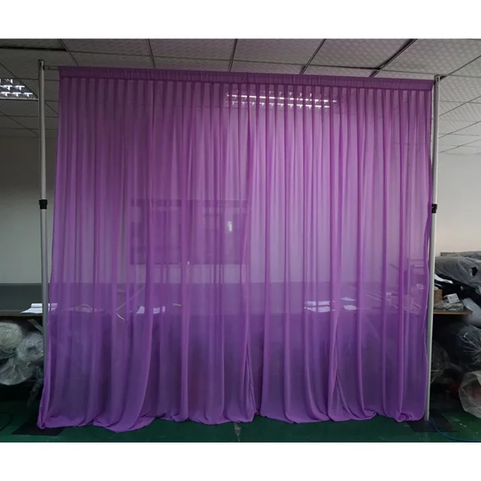 Adjustable tube drape wedding drape material, wedding background frame