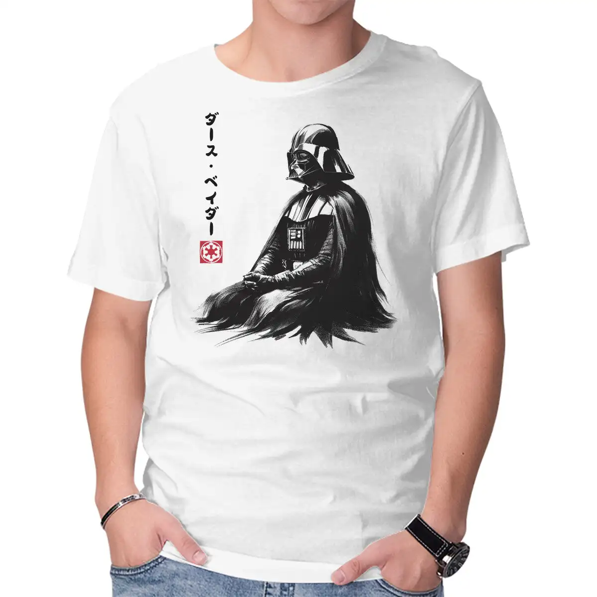 The Sith Sumi-e Anime Graphic T-shirts For Men Clothing Women Short Sleeve Tees Vintage High Quality 100%Cotton