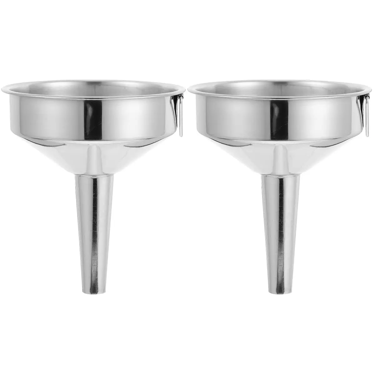 Metal Cooking Oil Funnel Wide Mouth Kitchen Accessories for Bar Beer Oil Pot Liquid Powder Transfer Kitchen Supplies Tool