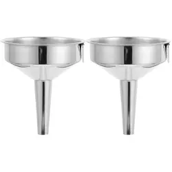 Metal Cooking Oil Funnel Wide Mouth Kitchen Accessories for Bar Beer Oil Pot Liquid Powder Transfer Kitchen Supplies Tool