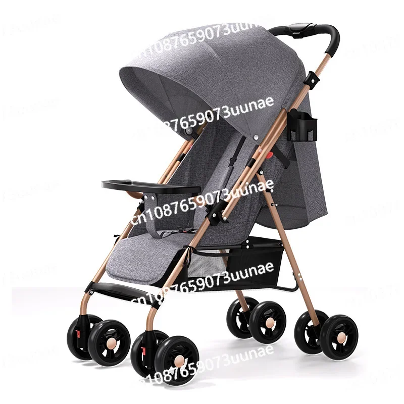 Two-way Stroller Can Sit and Lie Down Baby Ultra-light Foldable Baby Walking Artifact Replaced By Newborn Portable