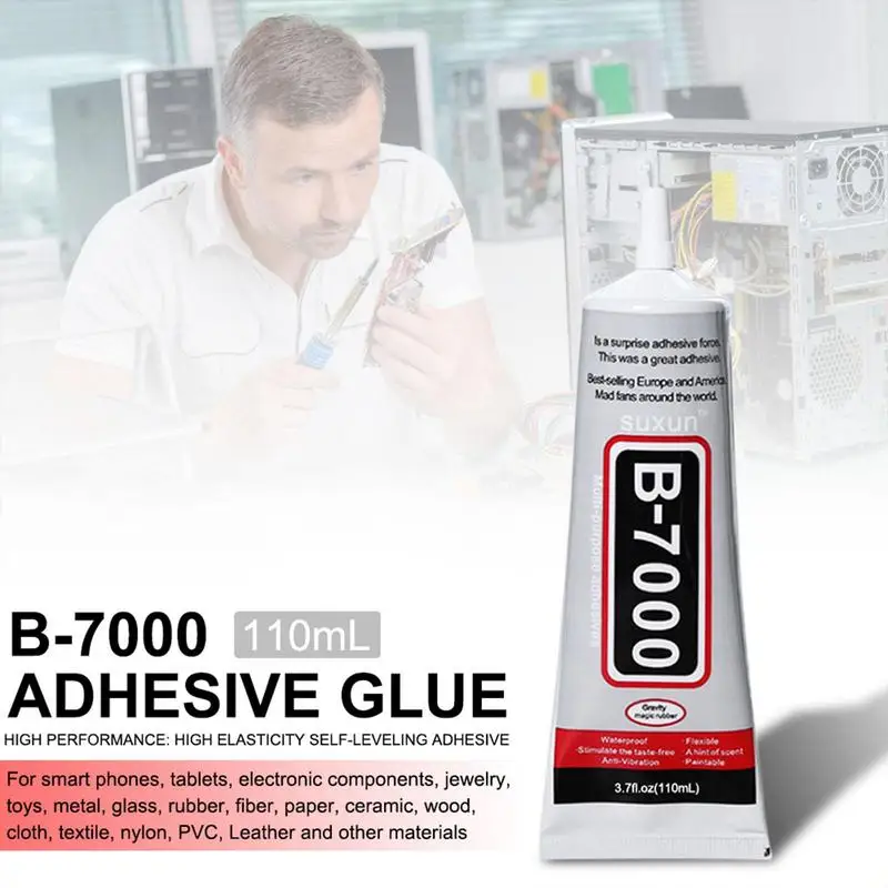 110ML B7000 Glue Clear Contact Phone Repair Adhesive Universal Glass Plastic DIY B-7000 With Precision Applicator