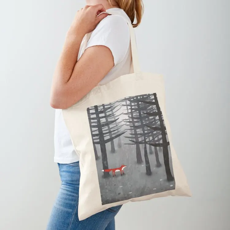 

The Fox and the Forest Tote Bag custom canvas bag Large bags for women bag for beach canvas tote