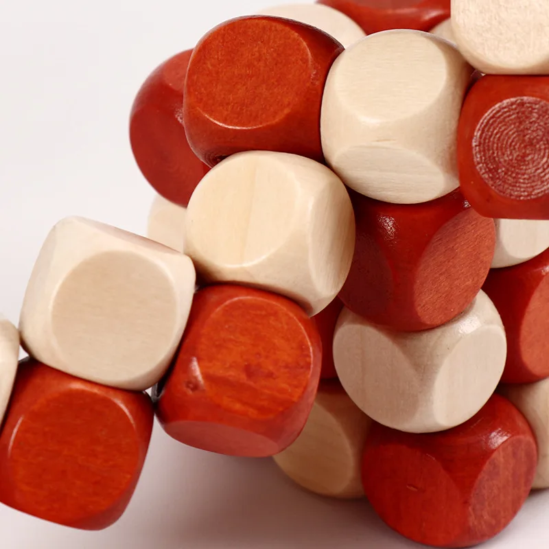 3D Kubus Puzzel Luban In elkaar grijpende Creatieve Educatief Houten Speelgoed Klassieke Lubanock Kubus Volwassen Kinderen IQ Puzzel Speelgoed cadeau