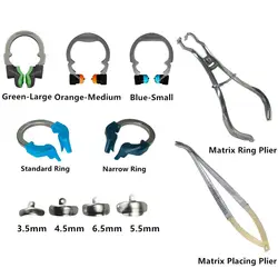 Dental Matrix Band Palodent V3 Style Sectional Matrices Refill Wedges Matrix Ring Clamp Matrix Plier/Tweezer