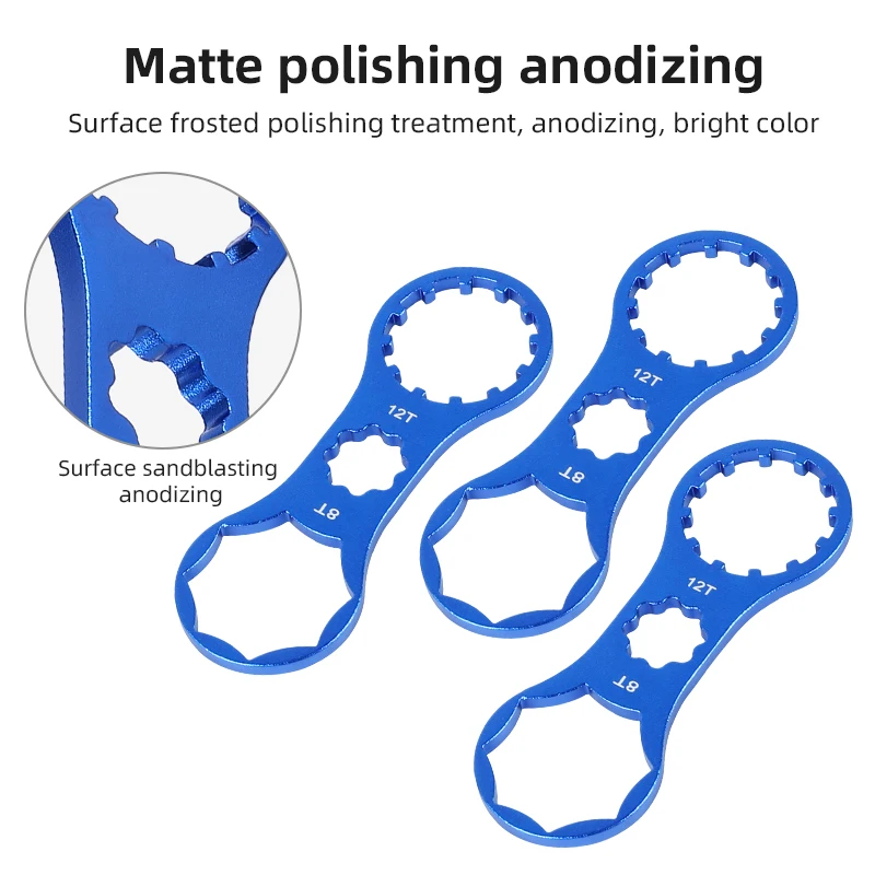 

Multifunction MTB Bike Front Fork Install Disassembly Tools Bicycle Front Fork Cap Wrench for XCR/XCT/XCM Bicycle Repair Tool